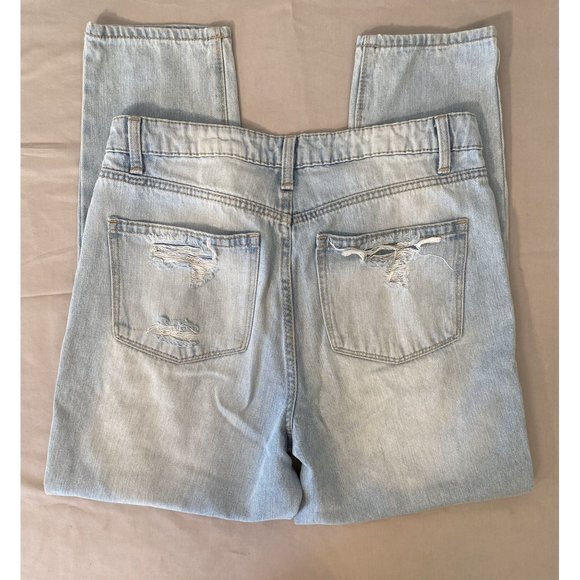 Women's NoBo No Boundaries Distressed Light Denim Jeans Size 11 - Picture 4 of 12